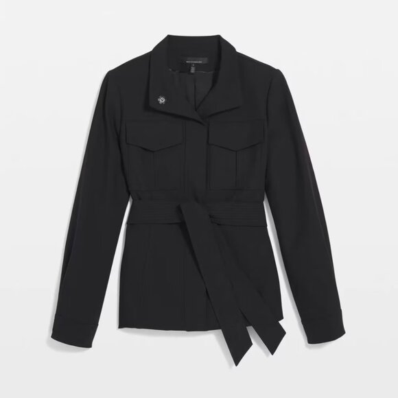 NWT WHITE HOUSE BLACK MARKET belted safari jacket m - Picture 1 of 3
